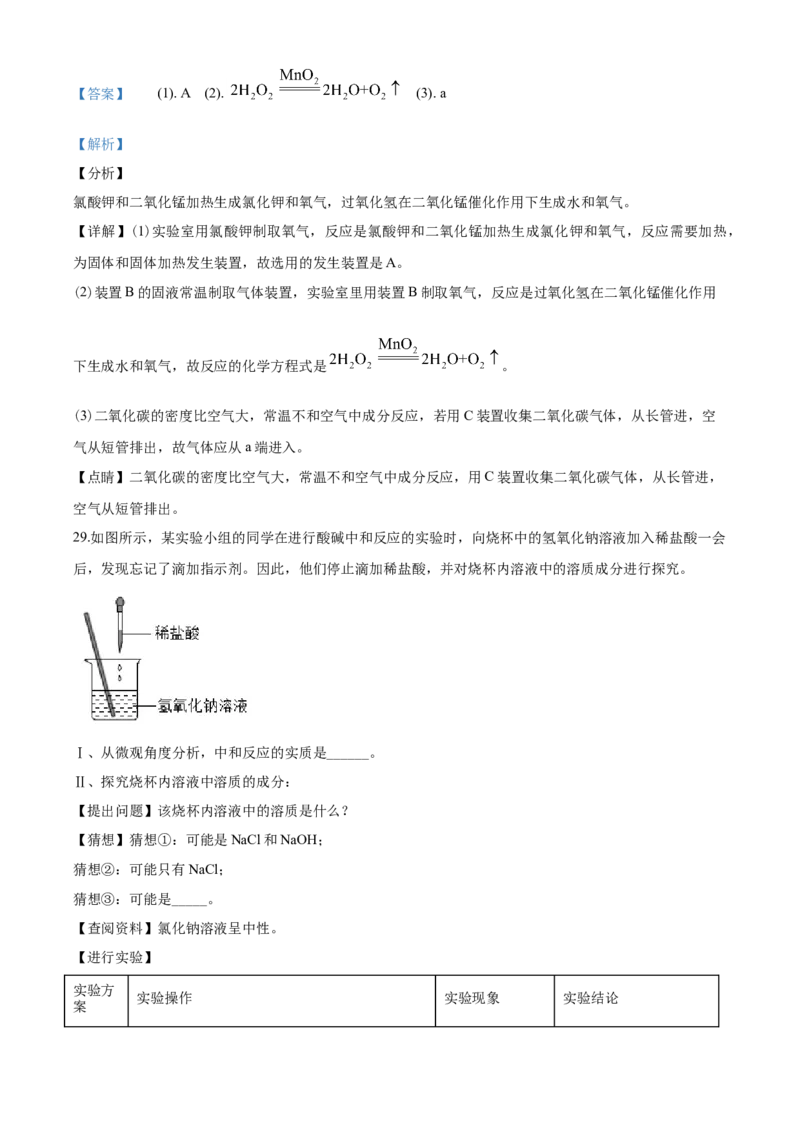 2020年山东省临沂市中考化学试题及答案_中考真题_5.化学中考真题2015-2024年_地区卷_山东省_临沂化学08-21