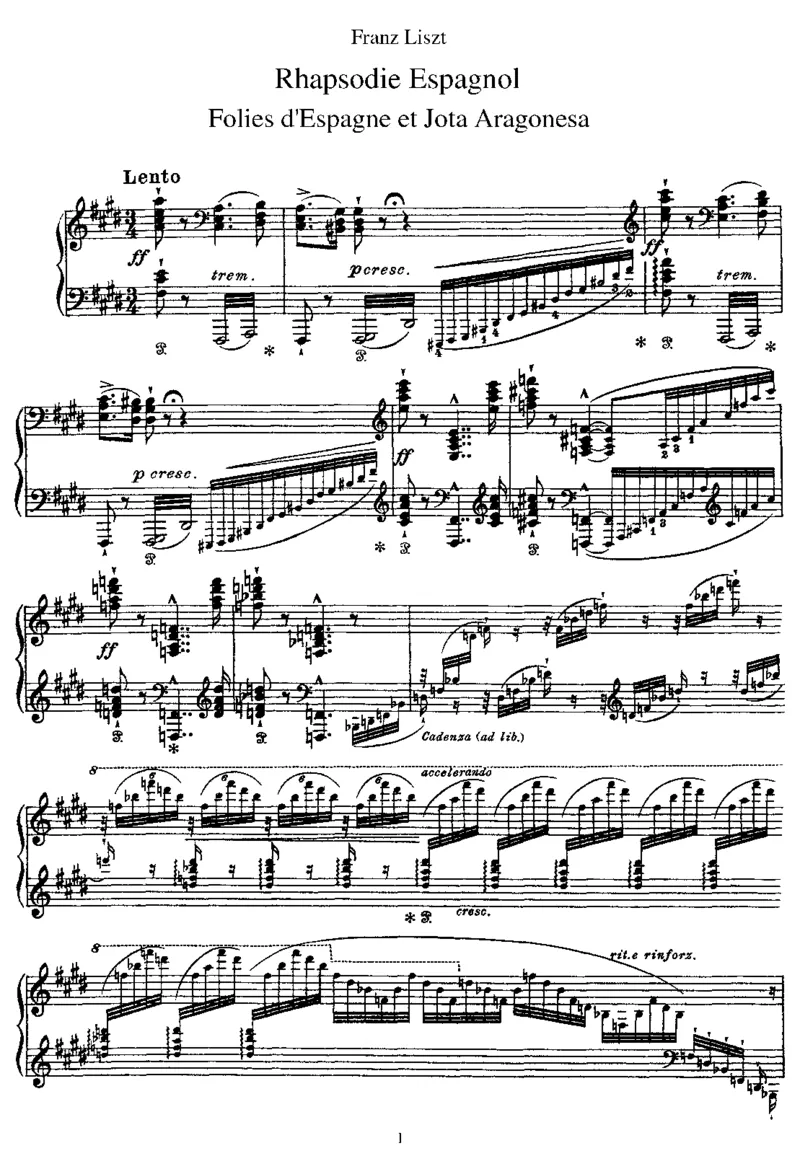 西班牙狂想曲_一万首著名钢琴曲谱哈农贝多芬合集视频教学电子版高清无水印可打印_1古典钢琴知名音乐家谱_李斯特钢琴谱全集