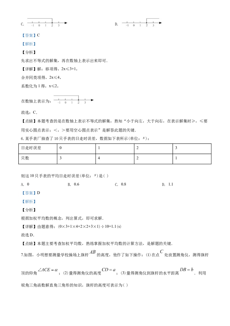 2020年江苏省苏州市中考数学试题及答案_中考真题_2.数学中考真题2015-2024年_地区卷_江苏省_苏州数学08-22