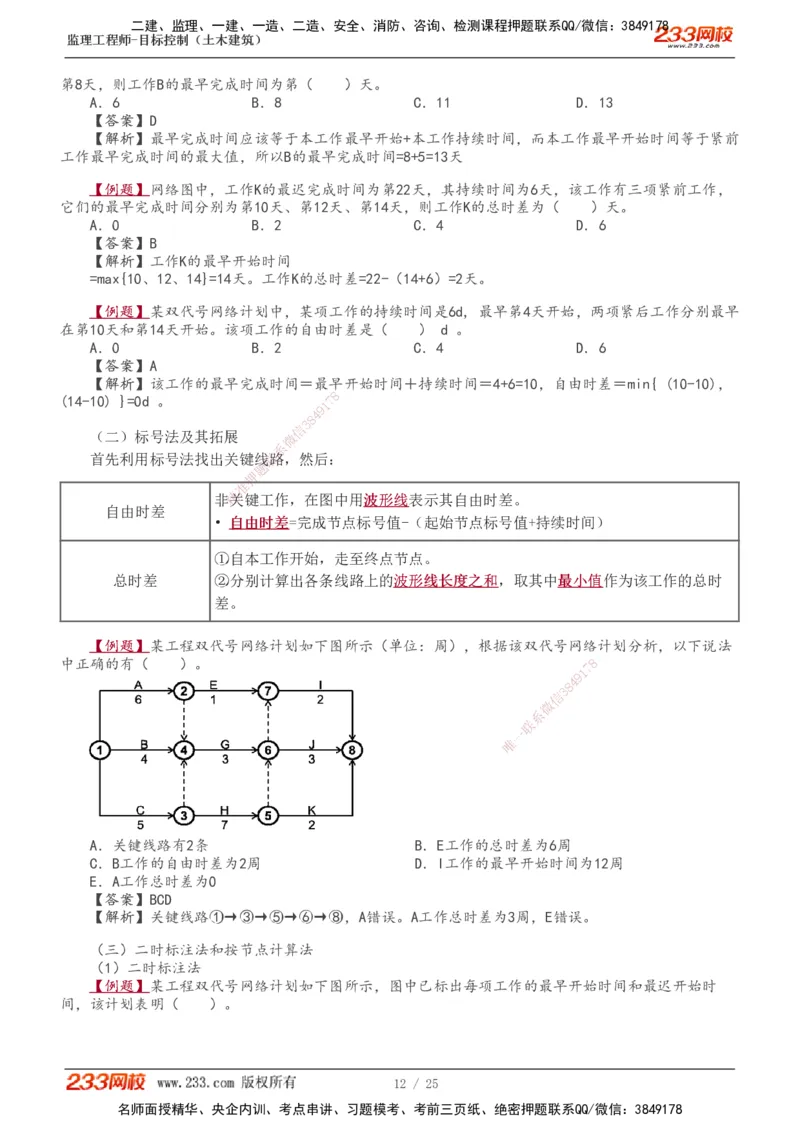 进度1-6_监理工程师_2025监理工程师_2025年监理工程师SVIP_2025年监理土建控制SVIP_04-冲刺串讲✿考点强化✿小灶集训_09-控制《高频考点班》江凌俊233_进度控制