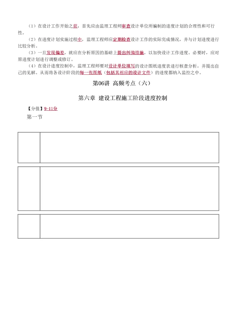 进度1-6_监理工程师_2025监理工程师_2025年监理工程师SVIP_2025年监理土建控制SVIP_04-冲刺串讲✿考点强化✿小灶集训_09-控制《高频考点班》江凌俊233_进度控制