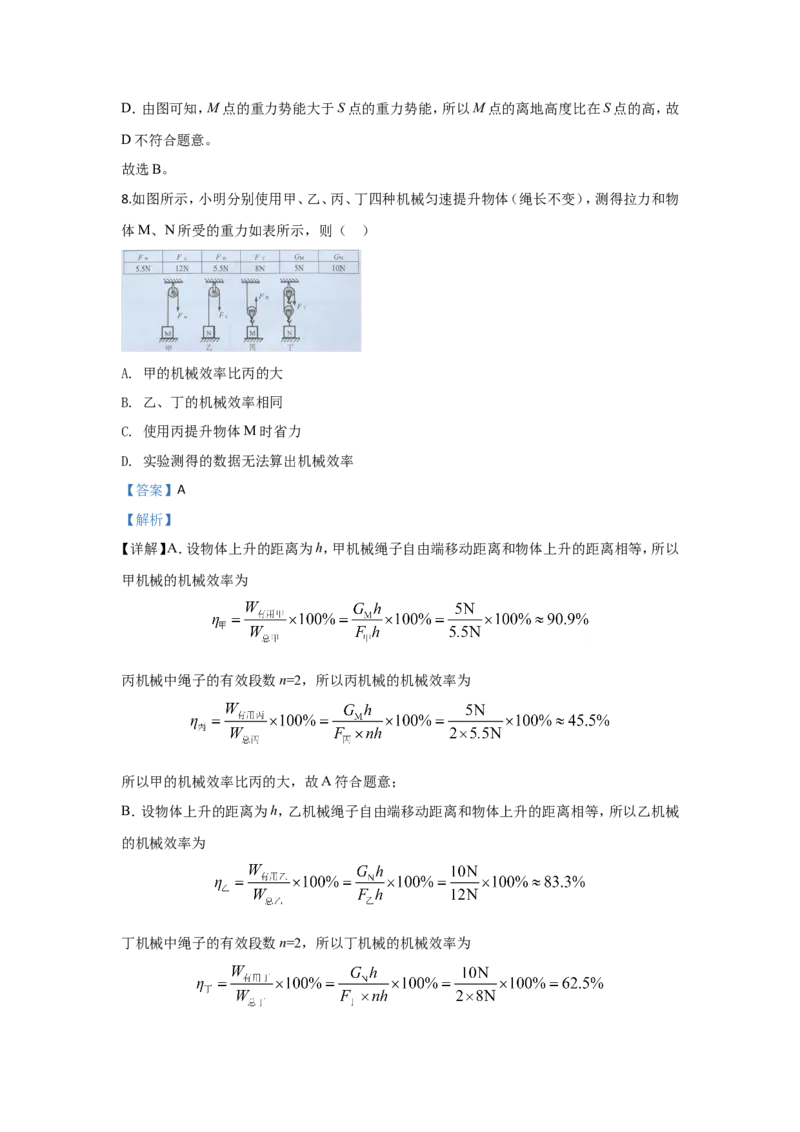 2020年广州市中考物理试题(含答案)_中考真题_4.物理中考真题2015-2024年_地区卷_广东省_广东广州中考物理2008---2022年