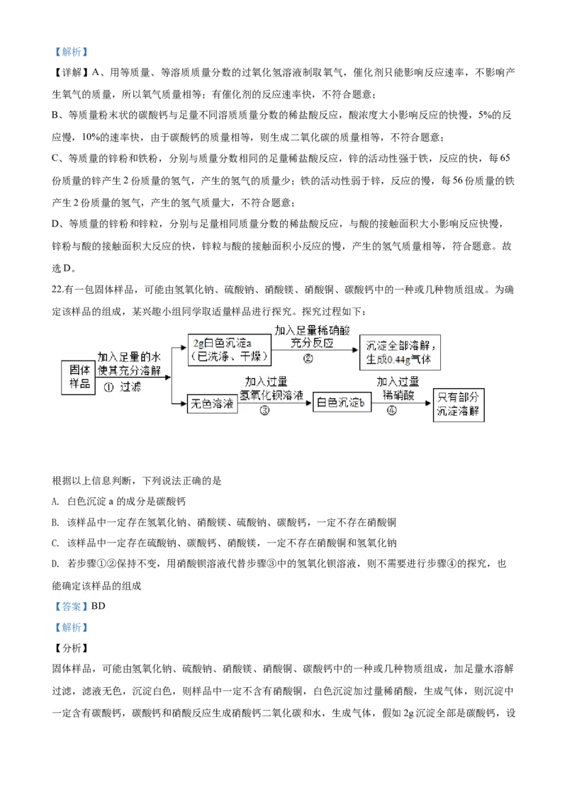 2020年山东省青岛市中考化学试题及答案_中考真题_5.化学中考真题2015-2024年_地区卷_山东省_青岛化学