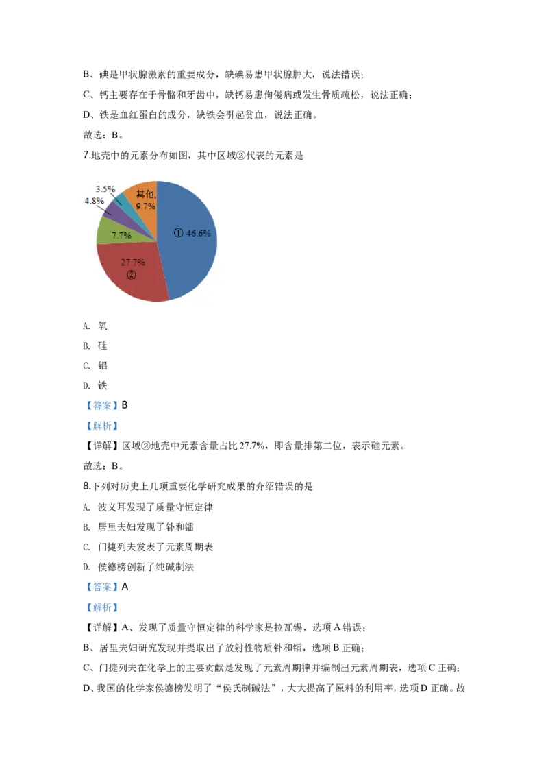 2020年江苏省常州市中考化学试卷及答案_中考真题_5.化学中考真题2015-2024年_地区卷_江苏省_江苏常州中考化学08-22