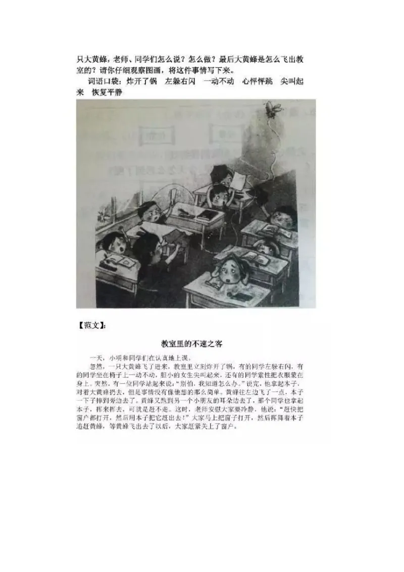 部编版一年级上册语文看图写话资料-看图写话指导及练习_小学1-6年级全部试卷_语文_一年级_3-6-1、小学一年级语文上册_3-6-1-2、练习题、作业、试题、试卷_部编（人教）版_专项练习
