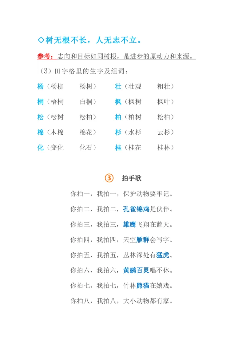 部编版语文二年级上册知识点_小学1-6年级全部试卷_语文_二年级_3-7-1、小学二年级语文上册_3-7-1-1、复习、知识点、归纳汇总_部编版
