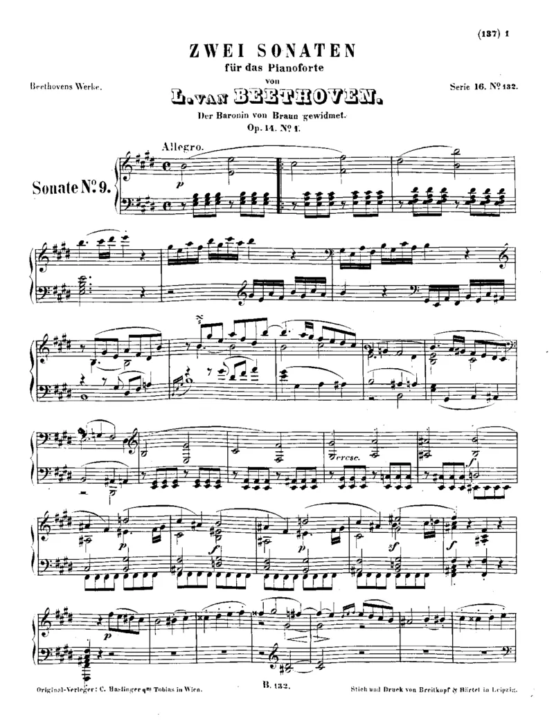 贝多芬全集第16卷第1册钢琴奏鸣曲上（1-12）_一万首著名钢琴曲谱哈农贝多芬合集视频教学电子版高清无水印可打印_1古典钢琴知名音乐家谱_贝多芬钢琴谱全集