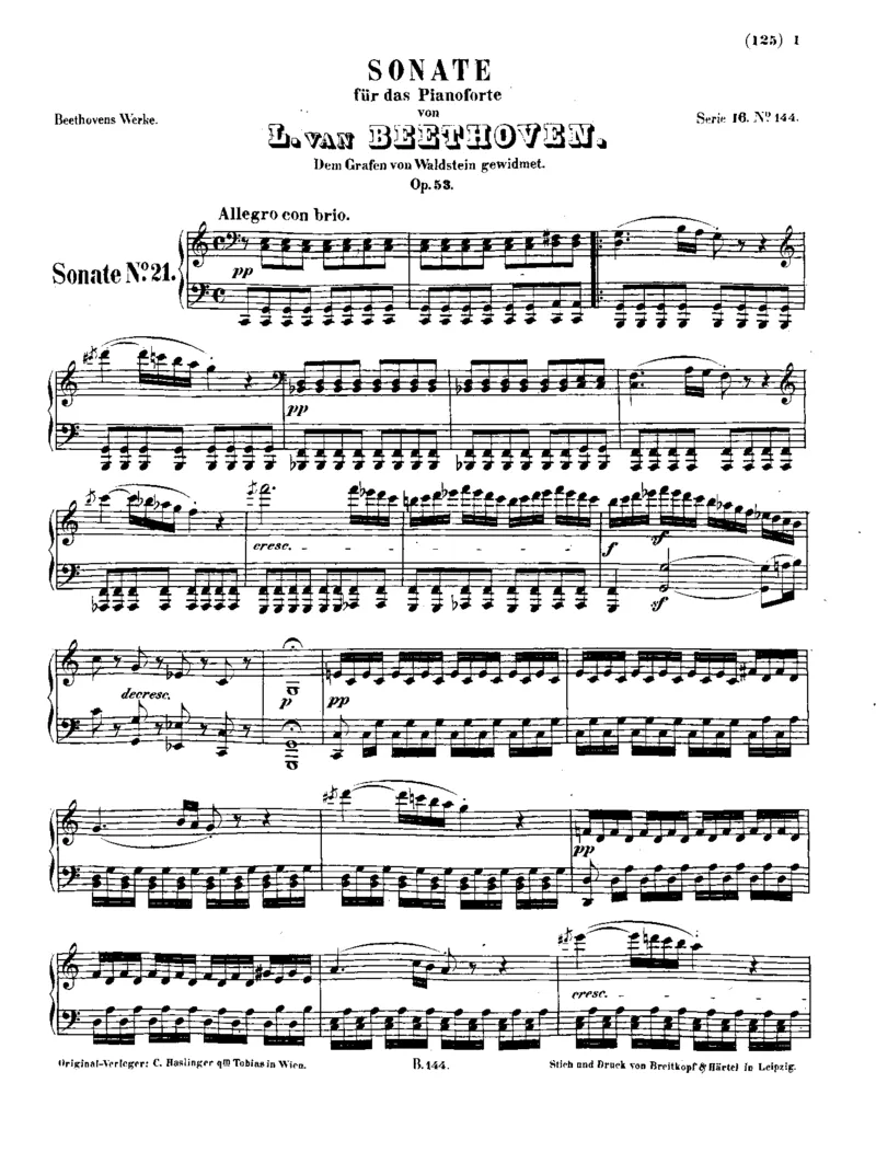 贝多芬全集第16卷第2册钢琴奏鸣曲中（13-24）_一万首著名钢琴曲谱哈农贝多芬合集视频教学电子版高清无水印可打印_1古典钢琴知名音乐家谱_贝多芬钢琴谱全集