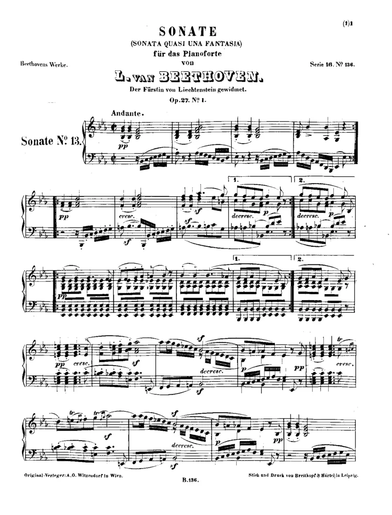 贝多芬全集第16卷第2册钢琴奏鸣曲中（13-24）_一万首著名钢琴曲谱哈农贝多芬合集视频教学电子版高清无水印可打印_1古典钢琴知名音乐家谱_贝多芬钢琴谱全集