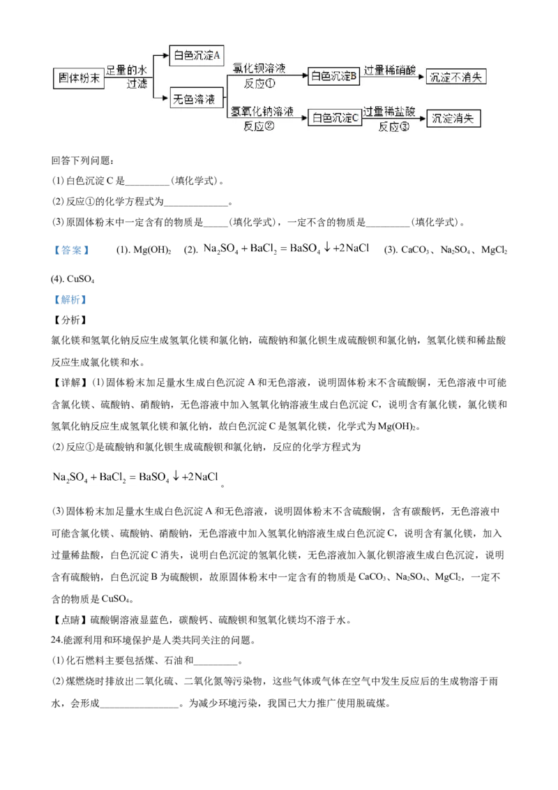 2020年天津市中考化学试题及答案_中考真题_5.化学中考真题2015-2024年_地区卷_天津中考化学2008--2022年
