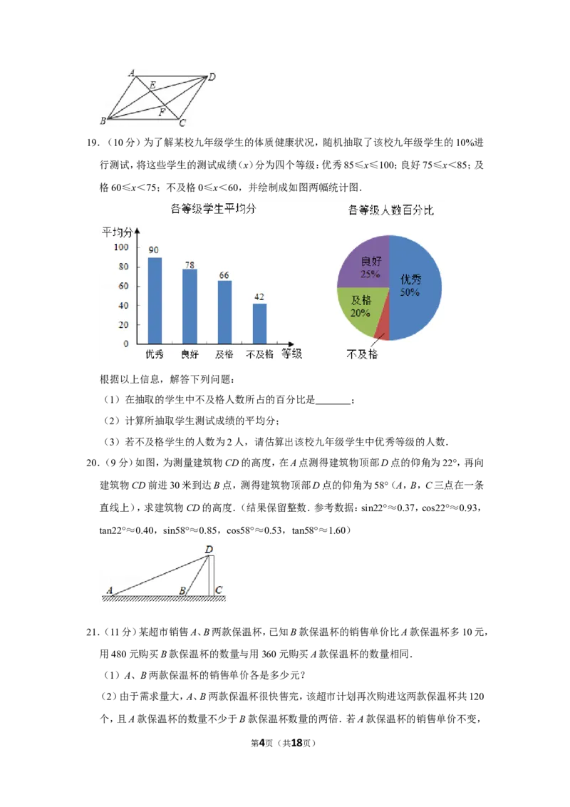 2020年新疆生产建设兵团中考数学试卷_中考真题_2.数学中考真题2015-2024年_地区卷_新疆_新疆建设兵团数学09-22缺12