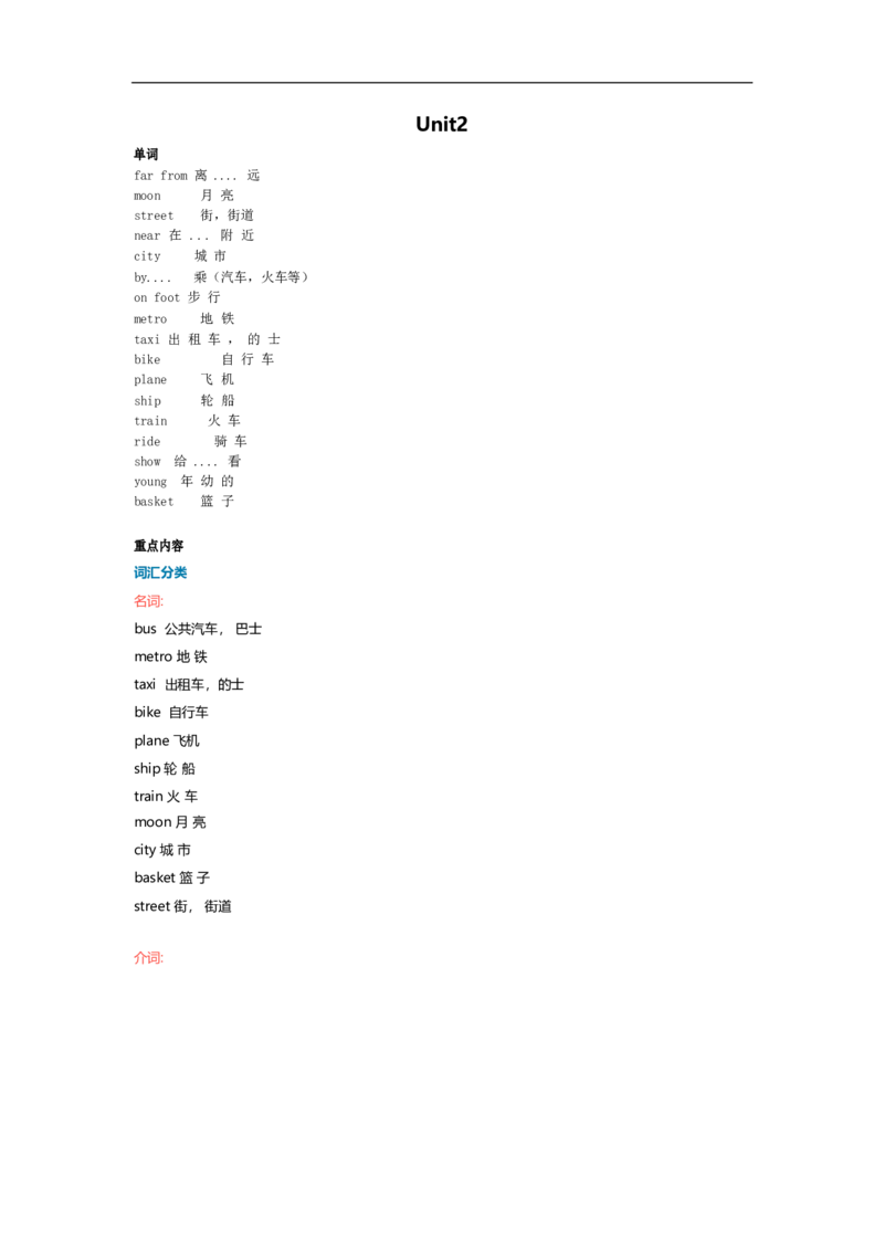 译林版五年级下Unit2知识点梳理_小学1-6年级全部试卷_英语_五年级_3-10-6、小学五年级英语下册_3-10-6-1、复习、知识点、归纳汇总_译林版
