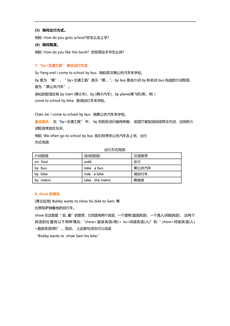 译林版五年级下Unit2知识点梳理_小学1-6年级全部试卷_英语_五年级_3-10-6、小学五年级英语下册_3-10-6-1、复习、知识点、归纳汇总_译林版