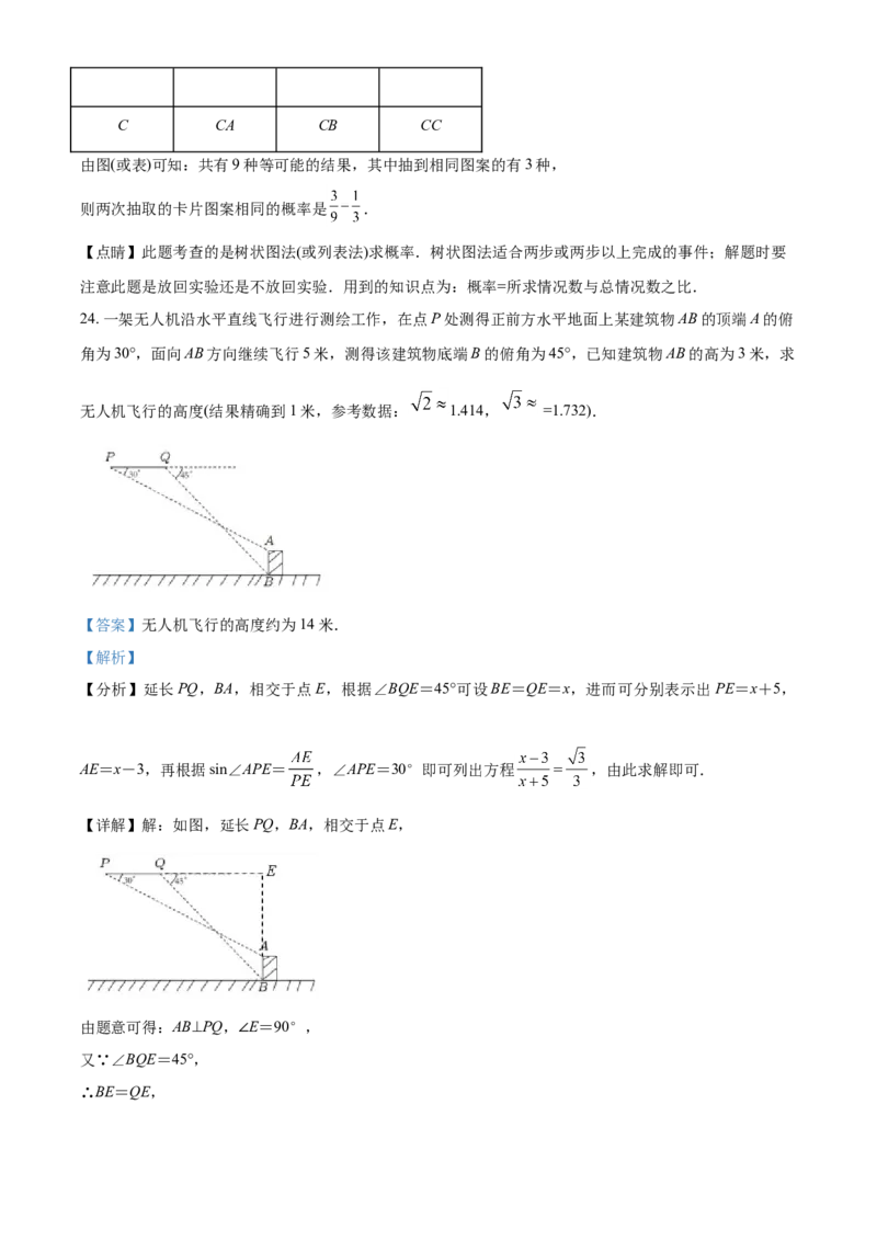 江苏省宿迁市2021年中考数学真题（解析版）_中考真题_2.数学中考真题2015-2024年_2021中考数学真题86份_2021江苏省_宿迁数学