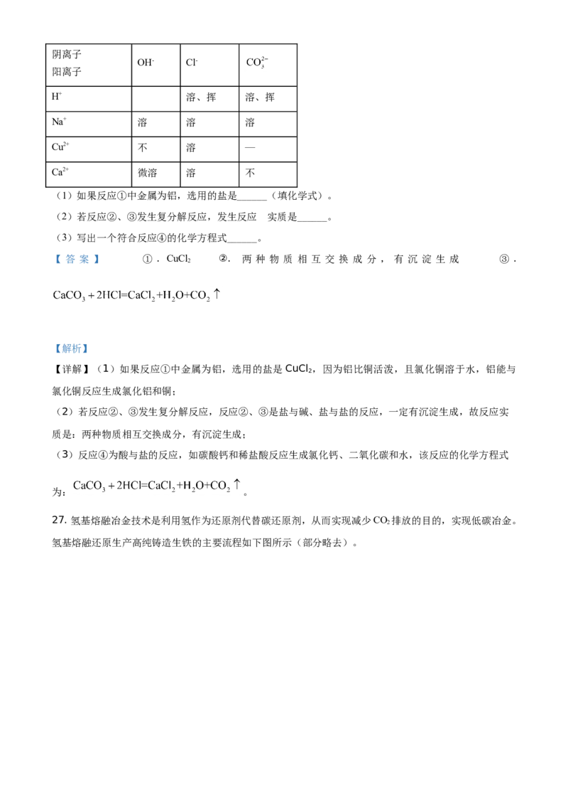 山东省临沂市2021年中考化学试题（解析版）_中考真题_5.化学中考真题2015-2024年_地区卷_山东省_临沂化学08-21