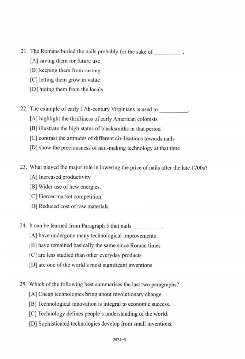 2024年考研英语一真题可复制搜索查词_考研（英语一二）历年真题_考研英语（一）历年真题&mdash;&mdash;1980-2025_❤️2.2010-2025年考研英语一真题及解析_01、真题部分_word版