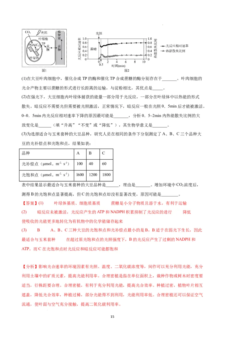 生物（河北卷）（全解全析）_2023高考押题卷_学易金卷-2023学科网押题卷（各科各版本）_2023学科网押题卷-学易金卷-生物_生物（河北卷）-学易金卷：2023年高考考前押题密卷