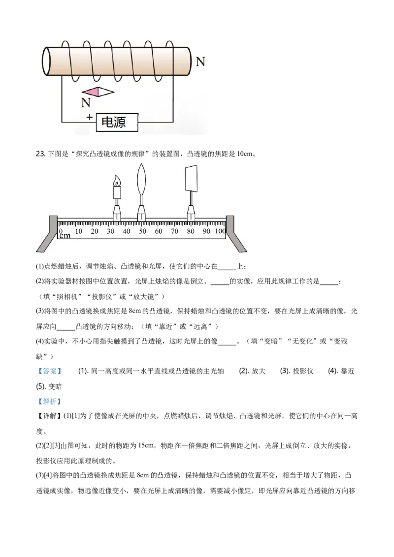 2020年黑龙江省绥化市中考物理试题（教师版）_中考真题_4.物理中考真题2015-2024年_地区卷_黑龙江_黑龙江绥化物理15-21