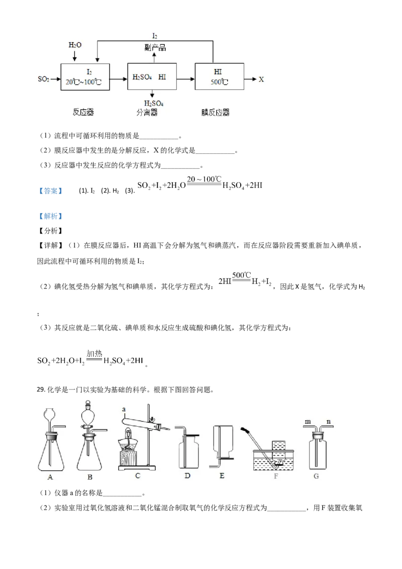 云南省2021年中考化学试题（解析版）_中考真题_5.化学中考真题2015-2024年_2021年中考化学真题（83份）_云南化学