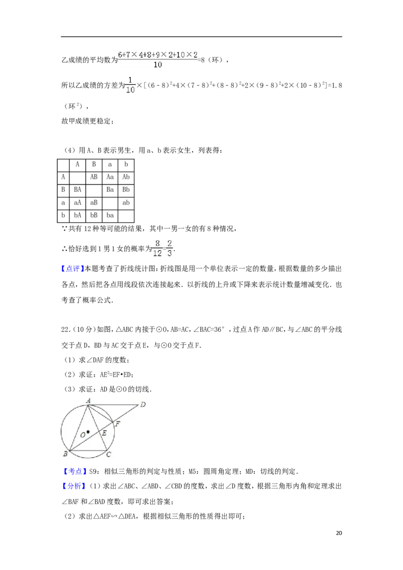 山东省菏泽市2018年中考数学真题试题（含解析）_中考真题_2.数学中考真题2015-2024年_2018年全国中考数学258份