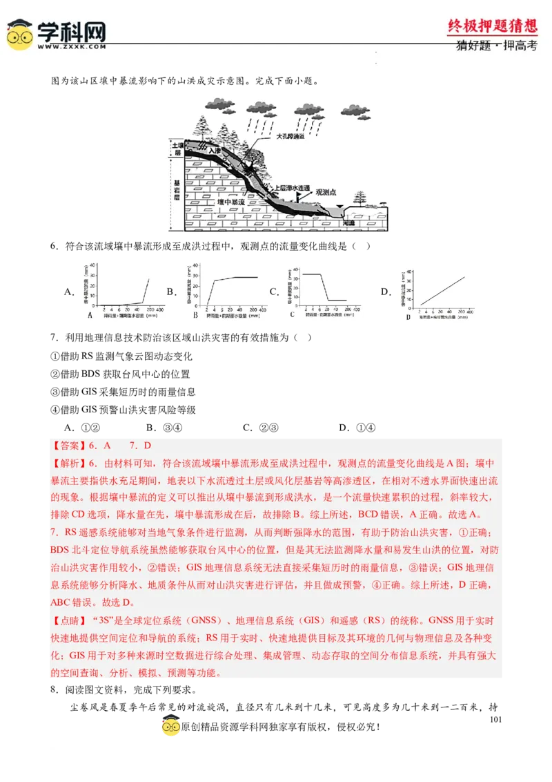 地理-2024年高考终极押题猜想（解析版）_2024高考押题卷_62024学科网全系列_212024年高考终极押题猜想_地理-2024年高考终极押题猜想