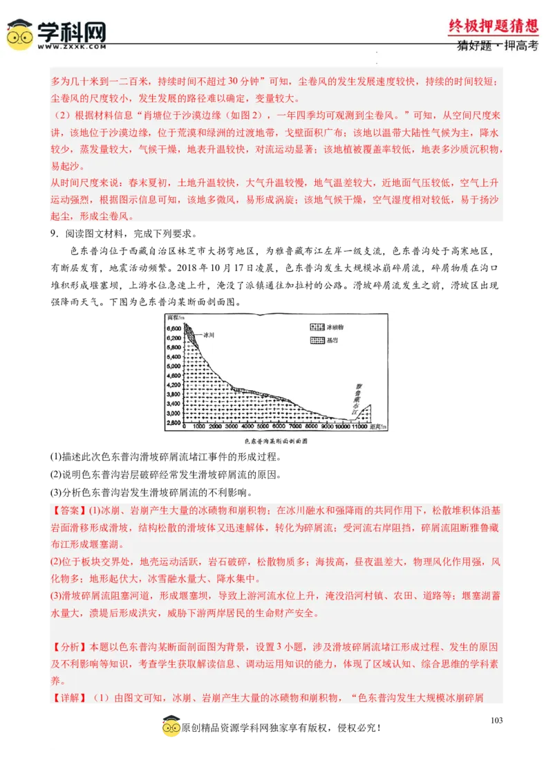 地理-2024年高考终极押题猜想（解析版）_2024高考押题卷_62024学科网全系列_212024年高考终极押题猜想_地理-2024年高考终极押题猜想