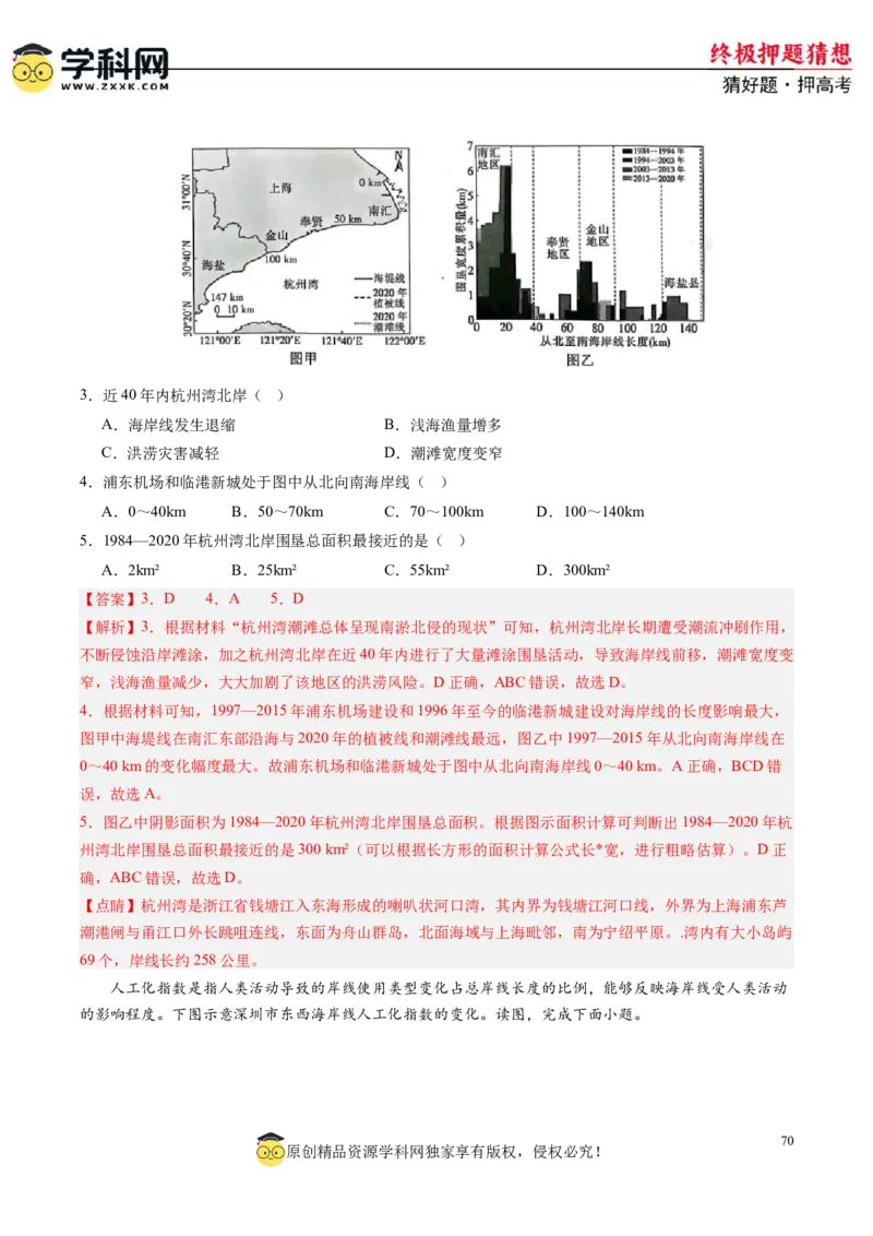 地理-2024年高考终极押题猜想（解析版）_2024高考押题卷_62024学科网全系列_212024年高考终极押题猜想_地理-2024年高考终极押题猜想