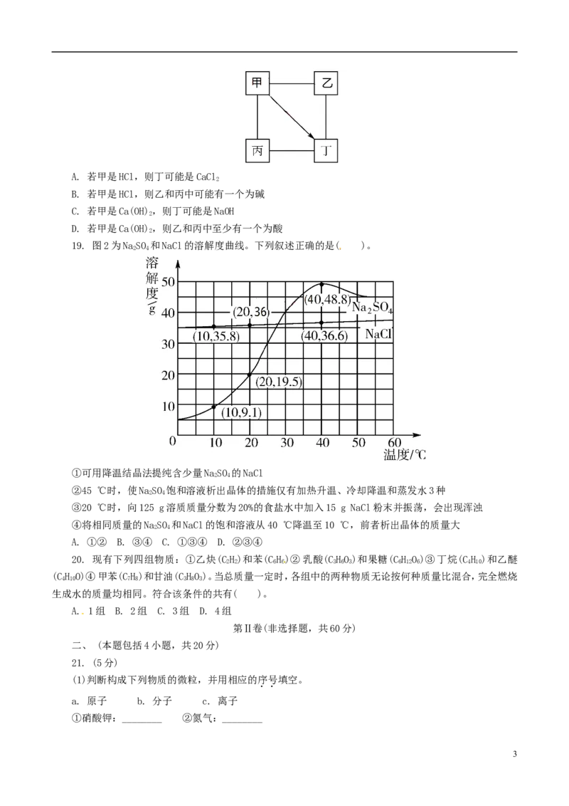 江苏省常州市2015年中考化学真题试题（含解析）_中考真题_5.化学中考真题2015-2024年_2015中考真题卷（162份）