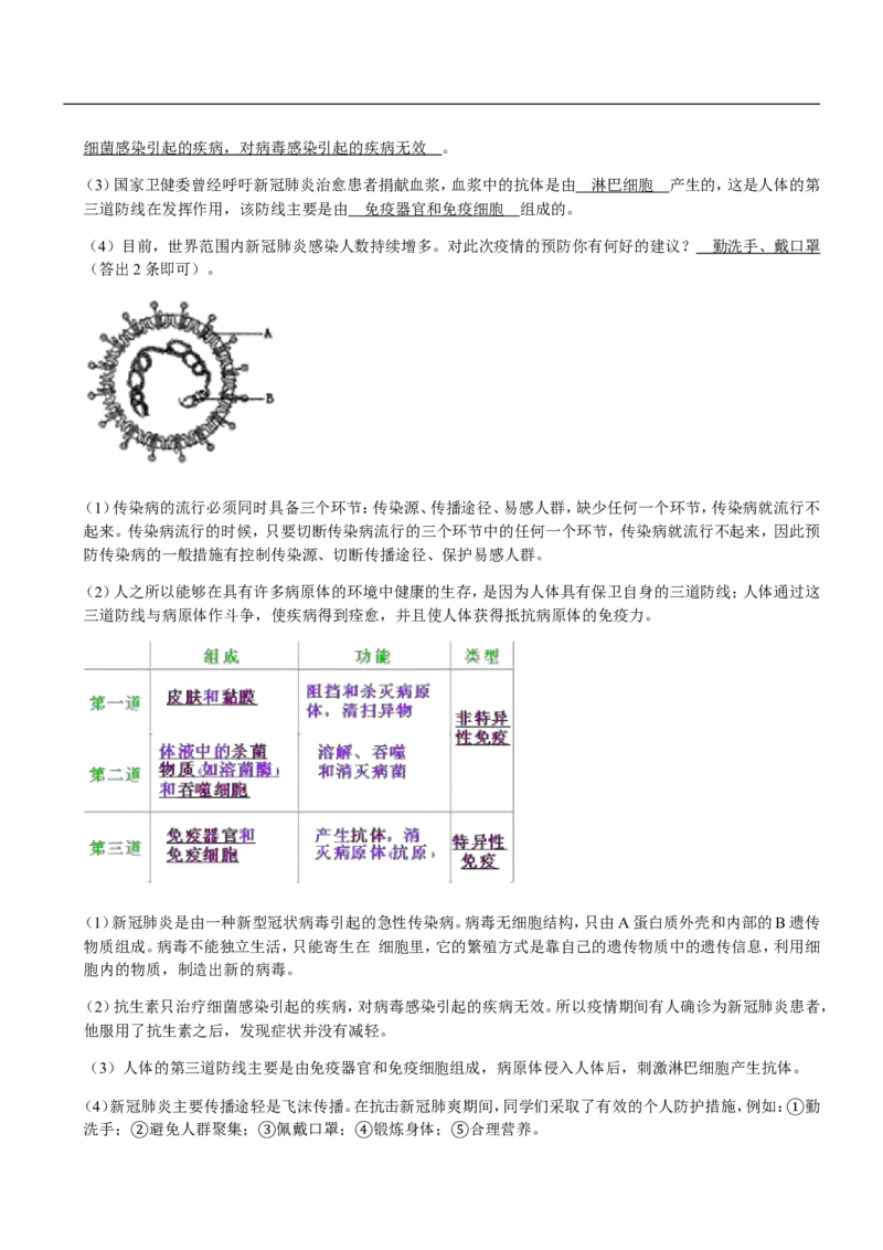 山东省临沂市2020年初中学业考试生物试题_8.生物中考真题2015-2024年_地区卷_山东省_临沂生物08-22_临沂生物