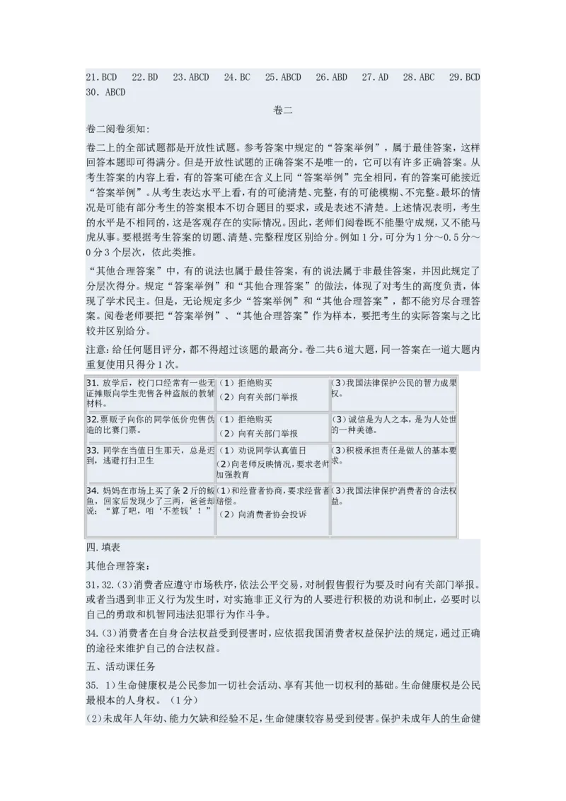 山东省青岛市2011年中考思想品德试卷_7.政治中考真题2015-2024年_地区卷_山东省_青岛政治11-22