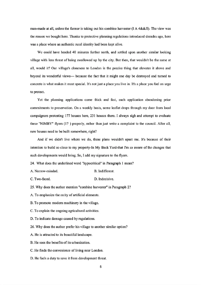 镇海中学2024届5月校模拟考-英语试题_2024年5月_01按日期_30号_2024届浙江省宁波市镇海中学高三5月阶段性考试_2024届浙江省镇海中学高三5月校阶段性考试英语试题+