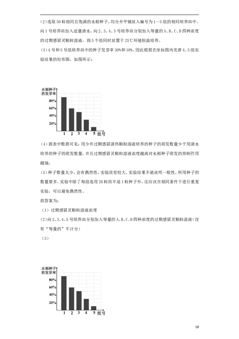 湖南省湘潭市2018年中考生物真题试题（含解析）_8.生物中考真题2015-2024年_2018年全国中考生物141份