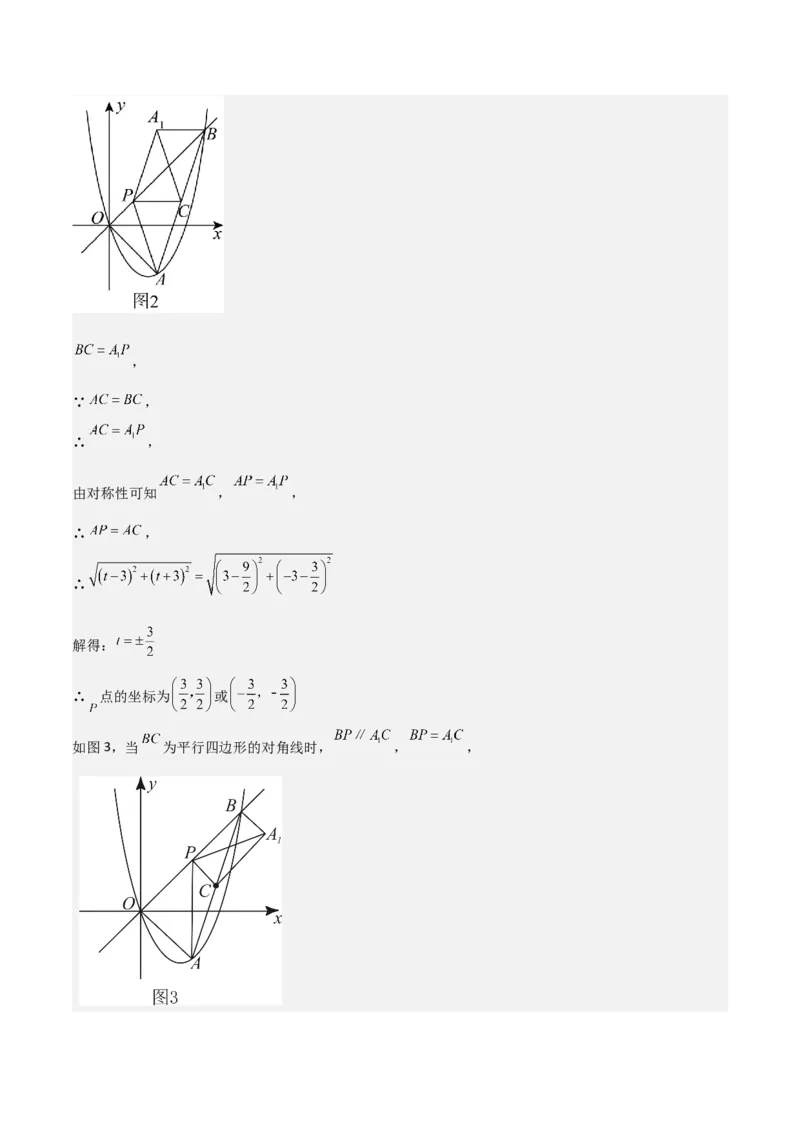 考前突破06二次函数与几何综合题（4大必考题型）解析版_2数学总复习_2025中考复习资料_2025年中考数学一轮知识梳理_考前突破06二次函数与几何综合题（4大必考题型）