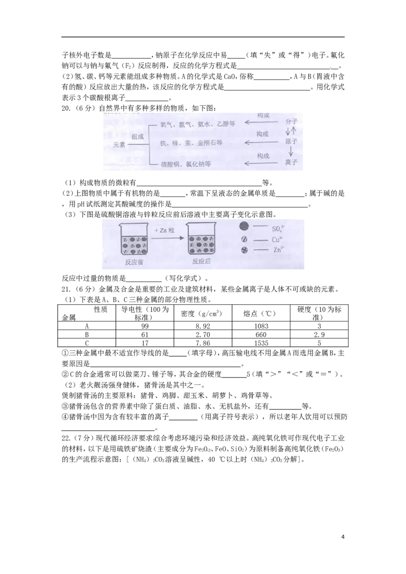 广东省佛山市2015年中考化学真题试题（含答案）_中考真题_5.化学中考真题2015-2024年_2015中考真题卷（162份）