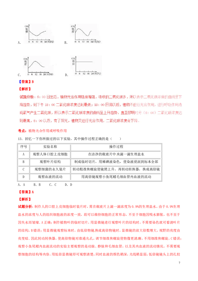 山东省东营市2016年中考生物真题（含解析）_8.生物中考真题2015-2024年_2016年全国中考生物74份