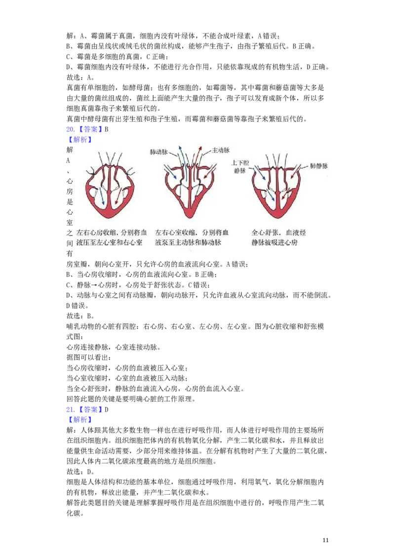 湖南省湘西州2019年中考生物真题试题（含解析）_8.生物中考真题2015-2024年_2019年全国中考生物92份