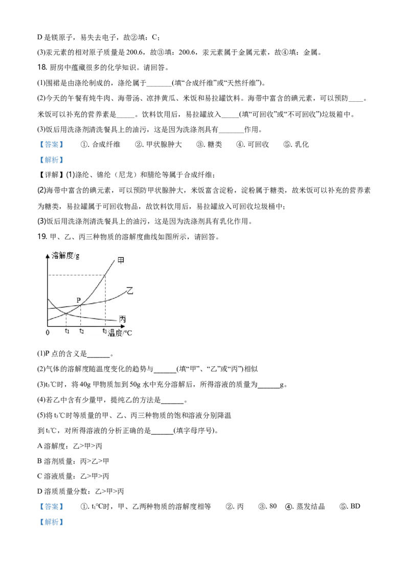 2021年辽宁省抚顺市、铁岭市中考化学试题（解析版.）_中考真题_5.化学中考真题2015-2024年_地区卷_辽宁化学_辽宁化学_抚顺化学2015-22