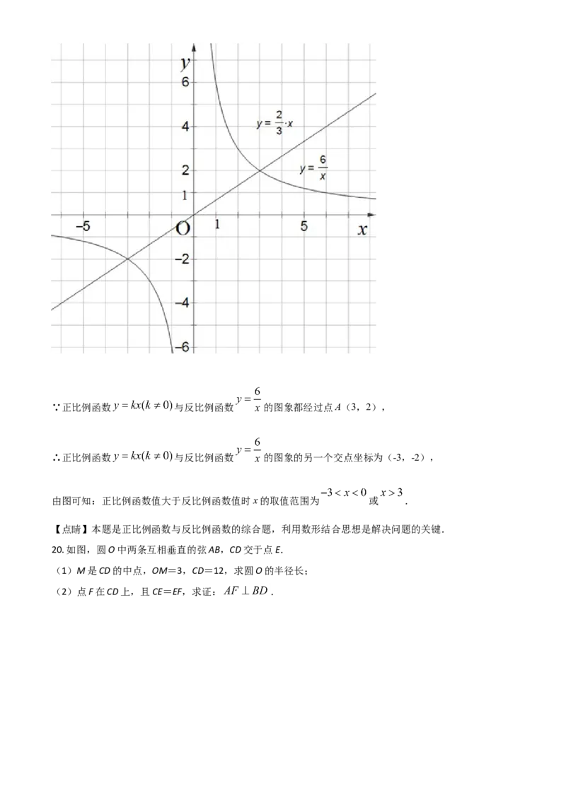 安徽省2021年中考数学真题（解析版）_中考真题_2.数学中考真题2015-2024年_2021中考数学真题86份_2021安徽_安徽数学