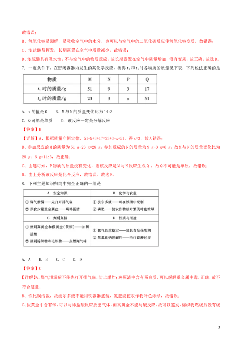 内蒙古通辽市2018年中考化学真题试题（含解析）_中考真题_5.化学中考真题2015-2024年_2018中考真题卷（277份）