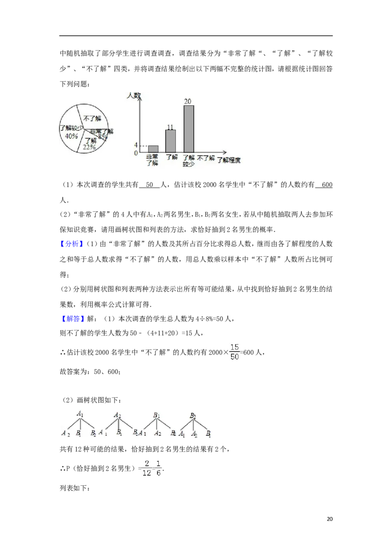 四川省广安市2018年中考数学真题试题（含解析）_中考真题_2.数学中考真题2015-2024年_2018年全国中考数学258份