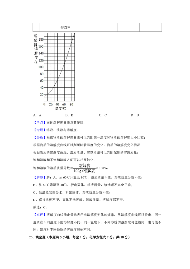 2021年青海省中考化学试卷（省卷）（含解析版）_中考真题_5.化学中考真题2015-2024年_地区卷_青海化学10-21_PDF版（赠送）