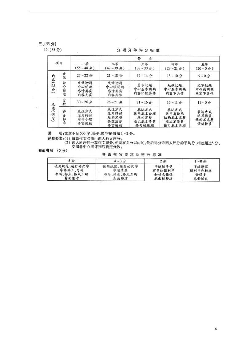 安徽省2015年中考语文真题试题（含扫描答案）_中考真题_1.语文中考真题2015-2024年_2015年全国中考语文154份_2015年全国中考154份