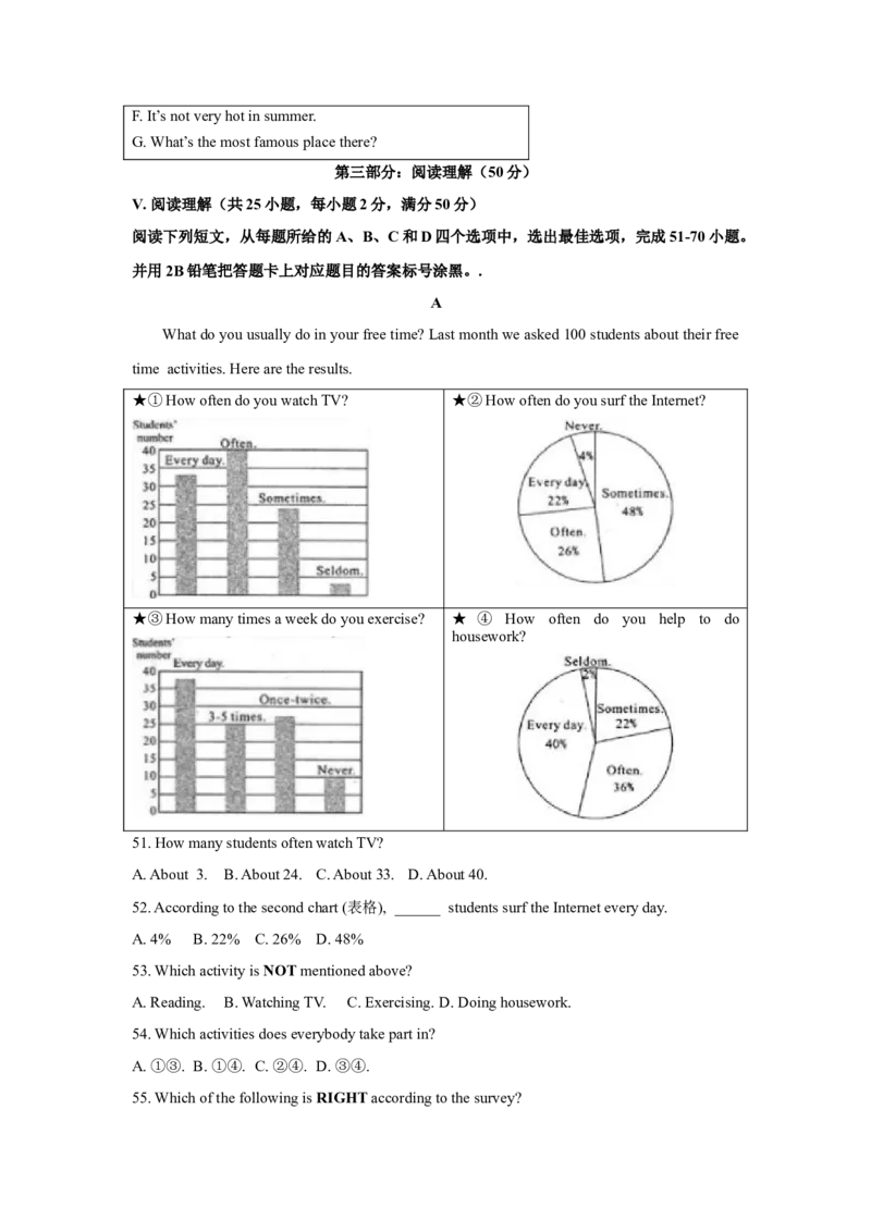 2021年贵州省黔东南州中考英语真题（原卷版）_中考真题_3.英语中考真题2015-2024年_地区卷_贵州省_贵州黔东南英语16-21缺18