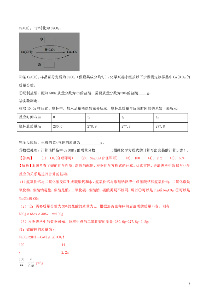 广东省深圳市2018年中考化学真题试题（含解析）_中考真题_5.化学中考真题2015-2024年_2018中考真题卷（277份）
