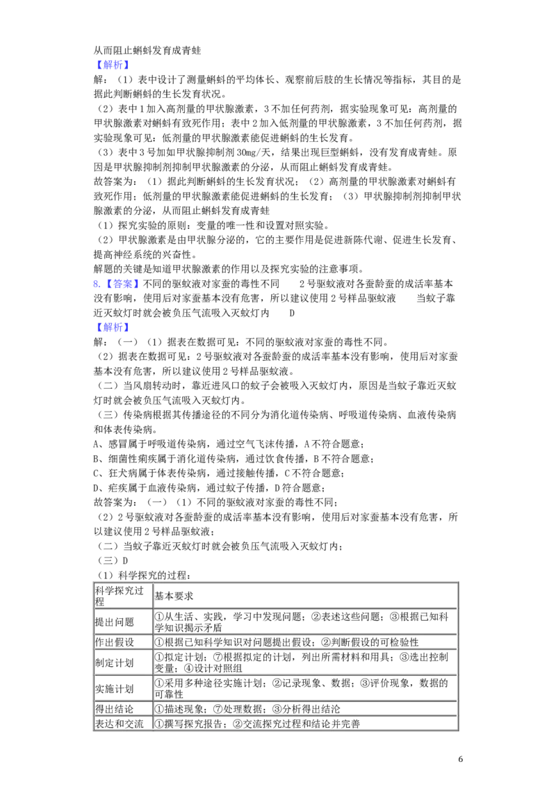 浙江省杭州市2019年中考生物真题试题（含解析）_8.生物中考真题2015-2024年_2019年全国中考生物92份