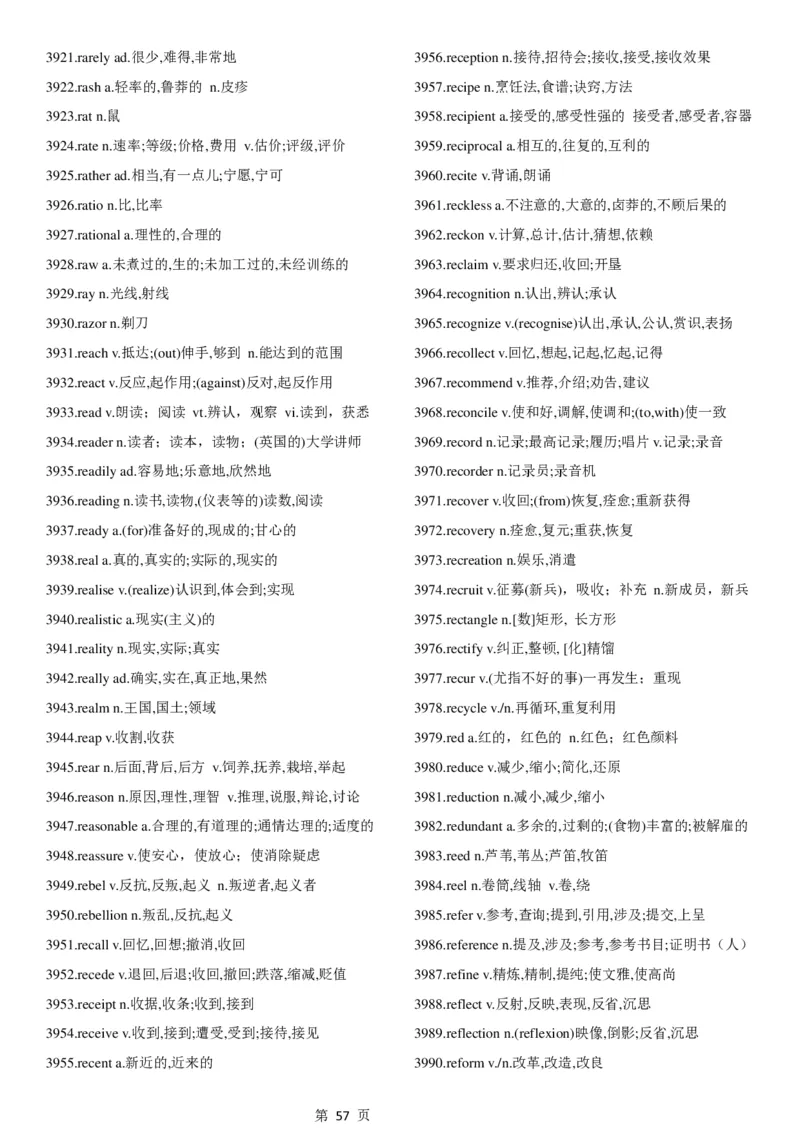 02.考研英语大纲5500词词汇表中英文对照版_考研（英语一二）历年真题_考研英语（一）历年真题&mdash;&mdash;1980-2025_0-考研英语大纲词汇5500_02.默写版