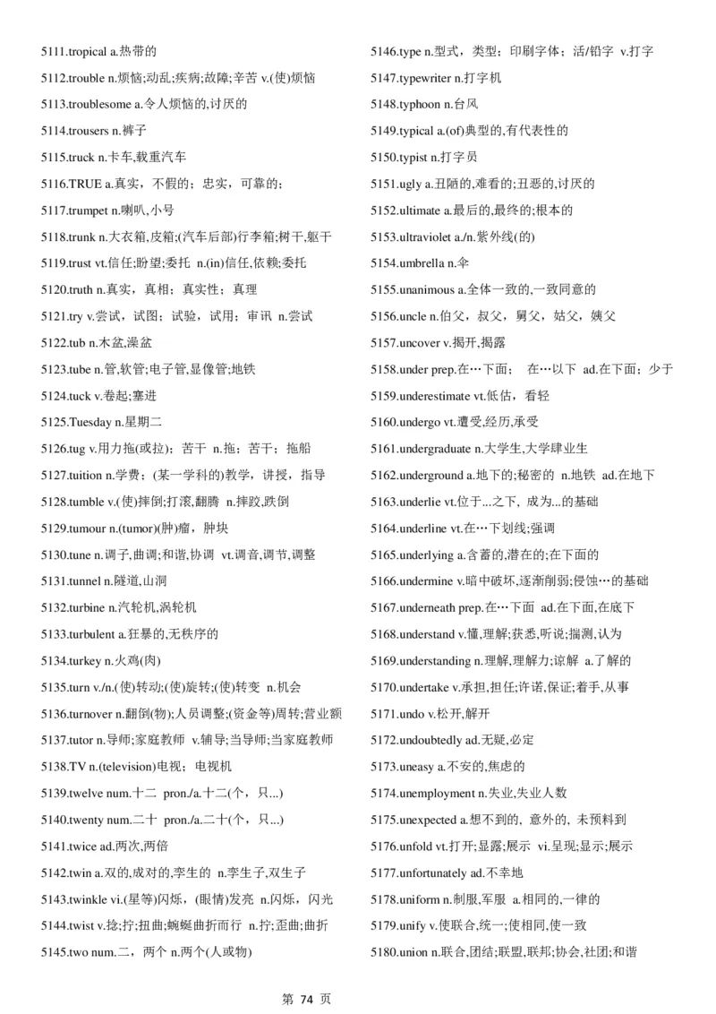 02.考研英语大纲5500词词汇表中英文对照版_考研（英语一二）历年真题_考研英语（一）历年真题&mdash;&mdash;1980-2025_0-考研英语大纲词汇5500_02.默写版