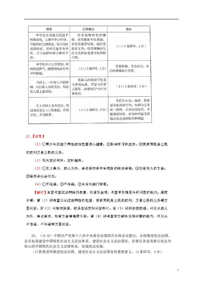 山东省临沂市2015年中考政治真题试题（含解析）_7.政治中考真题2015-2024年_2015年全国中考政治113份