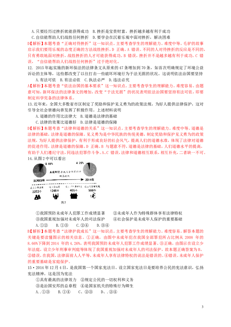 江苏省镇江市2015年中考政治真题试题（含解析）_7.政治中考真题2015-2024年_2015年全国中考政治113份