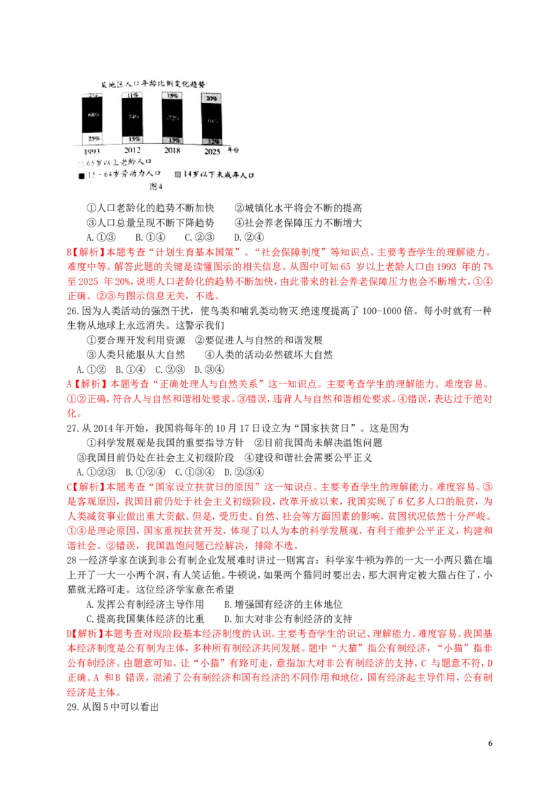 江苏省镇江市2015年中考政治真题试题（含解析）_7.政治中考真题2015-2024年_2015年全国中考政治113份